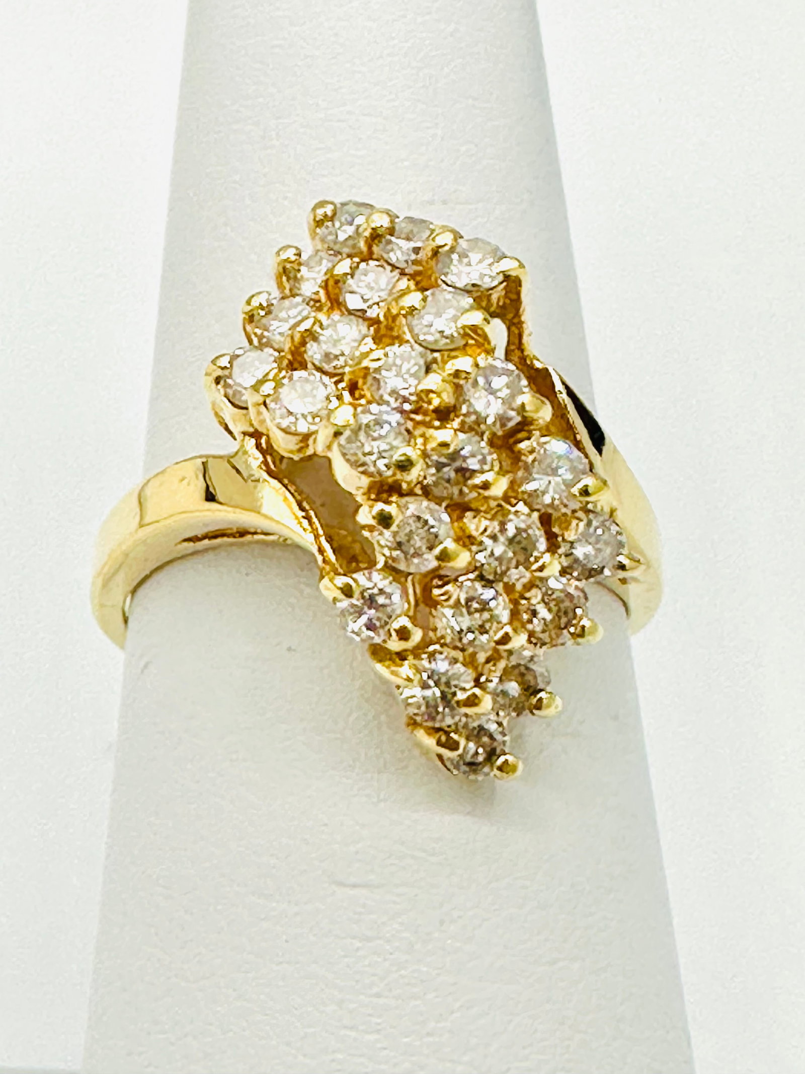 Natural Diamond Ring,14KT Yellow Gold # 2545 (1 of 4)