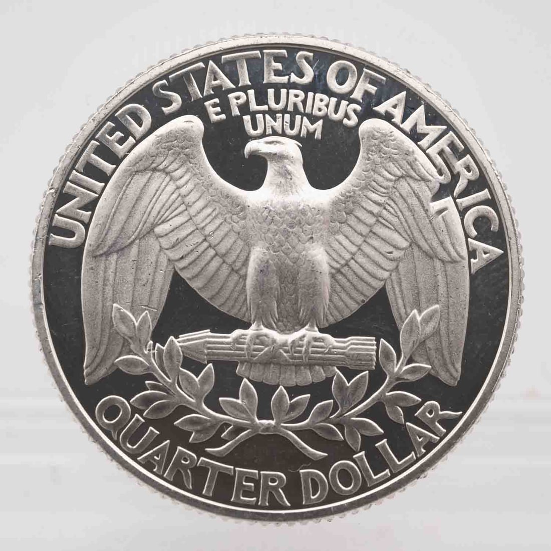 Random Year American Proof Silver Quarter 1992-1998: MLC01294 Provenance: Acquired from reputable coin dealers. Subject: American Proof Silver Quarter 1992-1998 Medium: 900 Silver Year: Random Year Condition: AU+/MS Sample photo, might have different sc