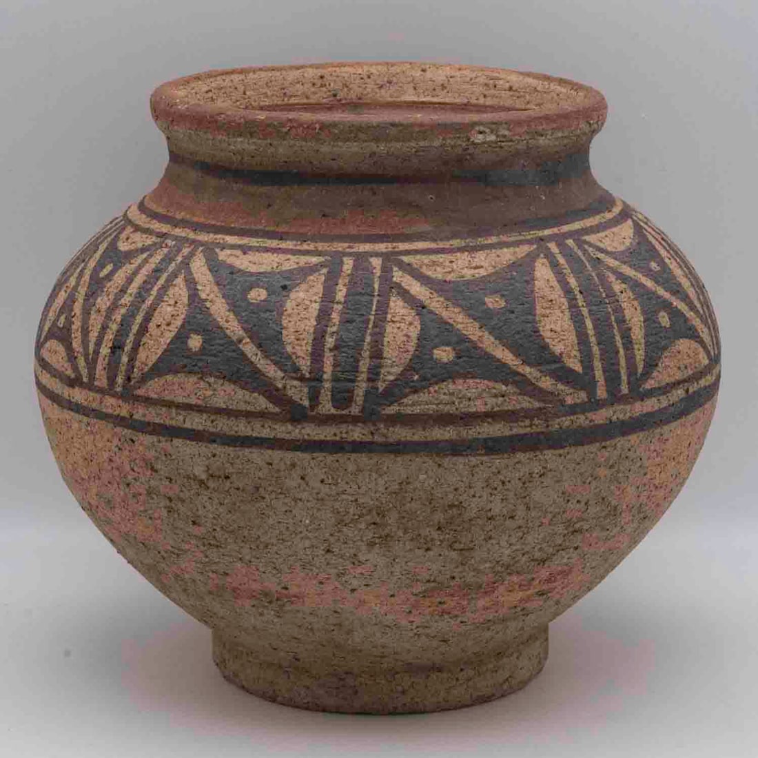 Old North African Hand-Painted Stoneware Jar (1 of 6)
