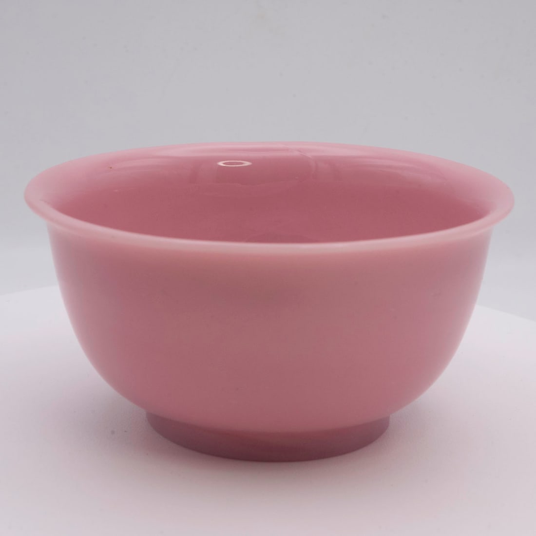 Old Chinese Pink Peking Glass Bowl (1 of 4)
