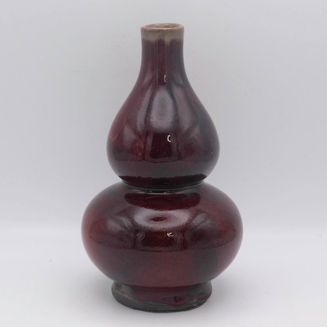 Old Chinese Oxblood Sang-De-Boeuf Glazed Double Gourd Vase (1 of 6)