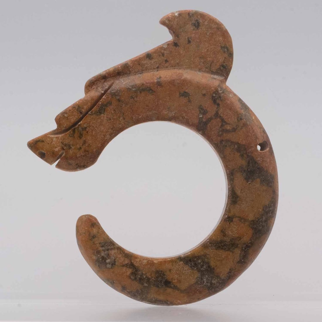Antique Chinese Hongshan Culture Jade Pig Dragon Pendant (1 of 5)