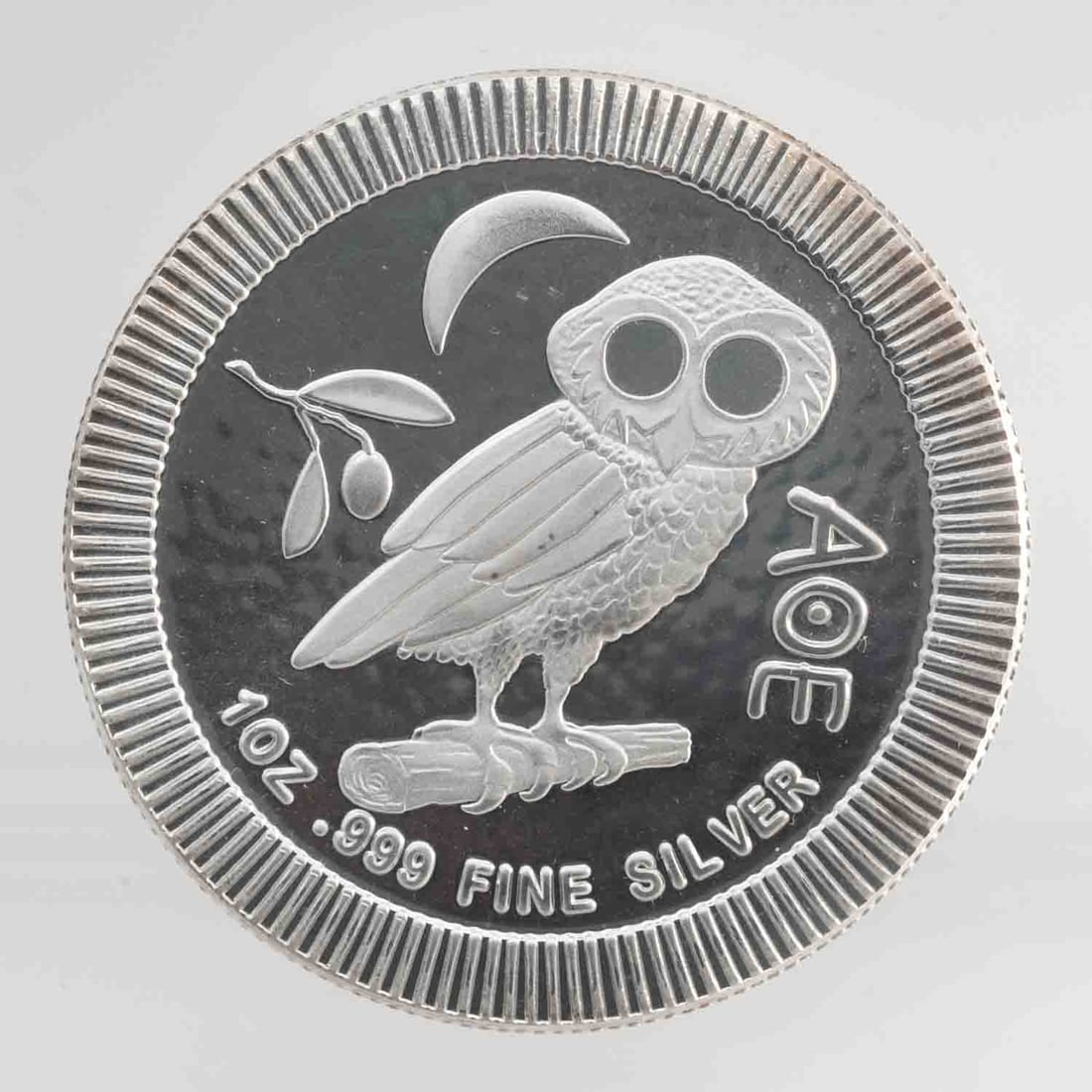 2017 Niue Athena's Owl 1oz Silver Coin: MLC01427 Provenance: Acquired from reputable coin dealers. Subject: Niue Athena's Owl 1oz Silver Coin Medium: 999 SIlver Year: 2017 Condition: MS Note: Any condition statement is given as an opinion