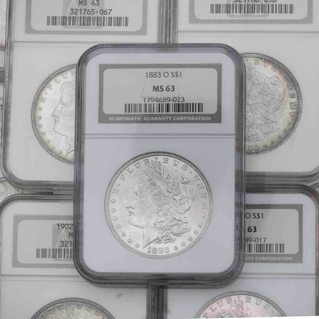 Random Year Pre-21 Morgan Silver Dollar NGC MS63: MLC01396 Provenance: Acquired from reputable coin dealers. Subject: Morgan Silver Dollar NGC MS63 Medium: 900 Silver Year: Random Year Pre-21 Condition: NGC MS 63, the item can have some toning.