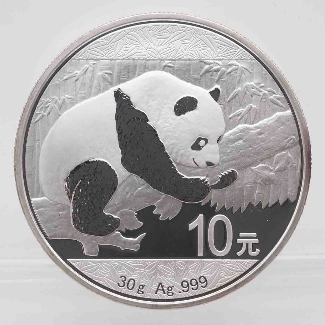 2016 Chinese Panda 30g/1oz Silver Coin: MLC01127 Subject: Chinese Panda 30g/1oz Silver Coin Medium: 999 Silver Year: 2016 Condition: MS PF, in original capsule Note: Any condition statement is given as an opinion and should not be treated a