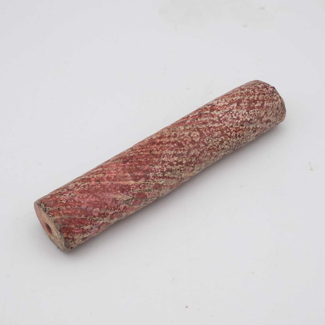 Old Chinese Carved Stone Amulet: Medium: Stone Size: 2.8x0.7x0.5 inches Age/Detail: Old Chinese Carved Condition: great overall, check photo for condition reference Provenance: Collection from Estate in Tribecca Please view all the p