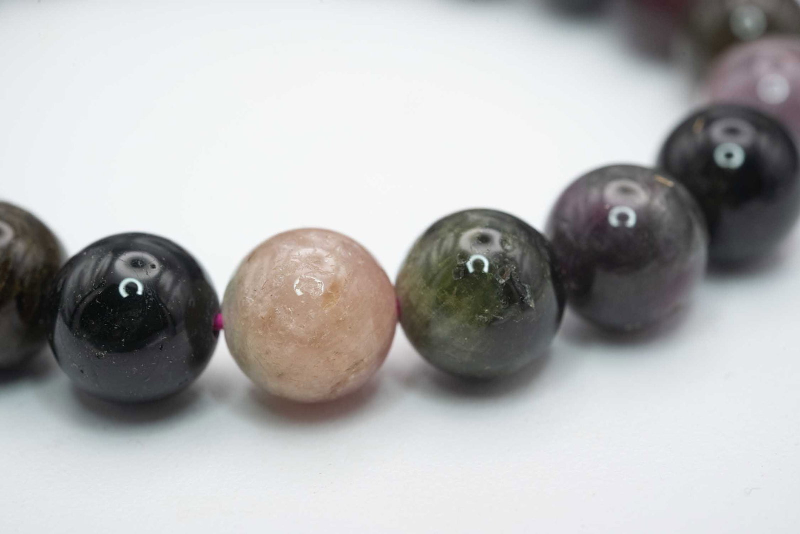 Natural Tourmaline Bead Bracelet - 4