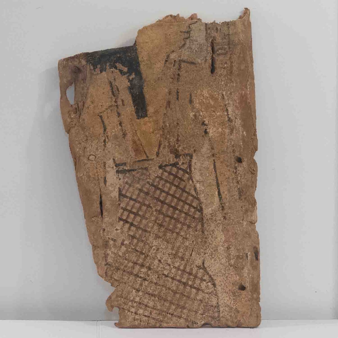 20th C. Aboriginal Australian Painted Bark Panel Fragment (1 of 11)