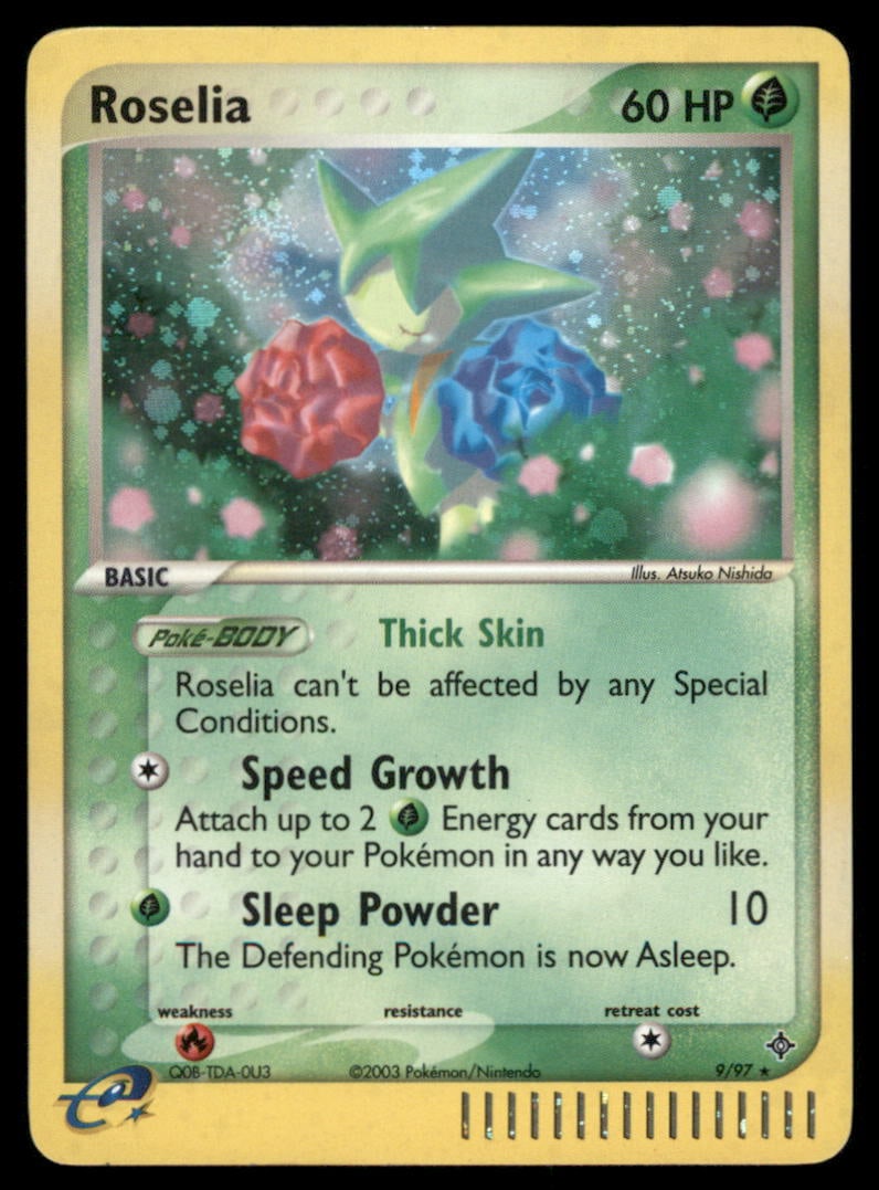 Roselia 9/97 Holo Dragon Pokemon Card: Please Note: Pick up is by appointment only. All items are sold as is and all sales are final. Please refer to the photos for condition, a lack of description does not indicate that a card is in perfe