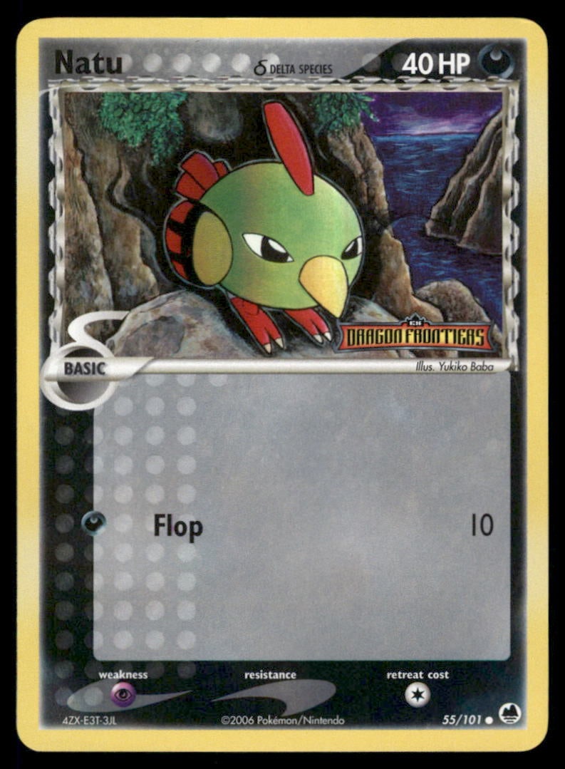 Natu 55/101 Dragon Frontiers Pokemon Card: Please Note: Pick up is by appointment only. All items are sold as is and all sales are final. Please refer to the photos for condition, a lack of description does not indicate that a card is in perfe