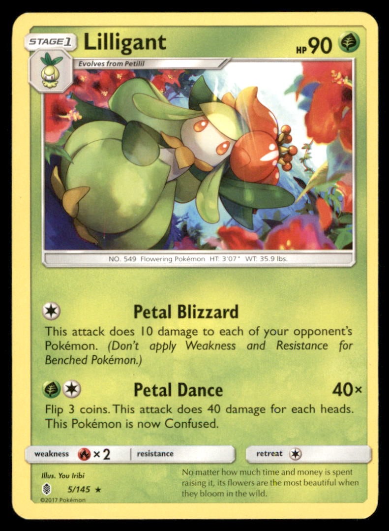Lilligant 5/145 Guardians Rising Pokemon Card: Please Note: Pick up is by appointment only. All items are sold as is and all sales are final. Please refer to the photos for condition, a lack of description does not indicate that a card is in