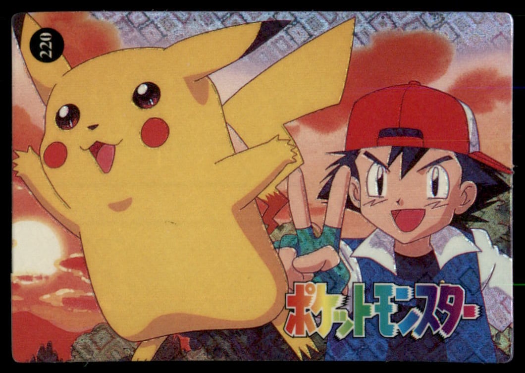Ash Pikachu Character Pair Japanese Sticker Holo Prism Card Pokemon #220: Please Note: Pick up is by appointment only. All items are sold as is and all sales are final. Please refer to the photos for condition, a lack of description does not indicate that a card is in perfe