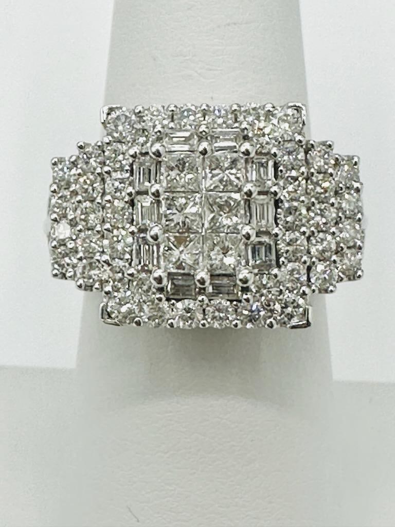 14KT White Gold Natural Diamond Ring # 2052 (1 of 4)