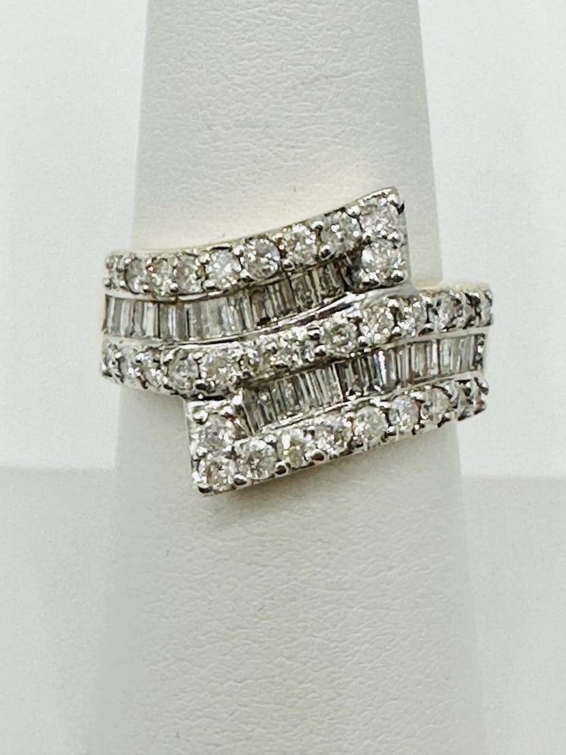 14KT Yellow and White Gold Natural Diamond Ring # 2059 (1 of 3)