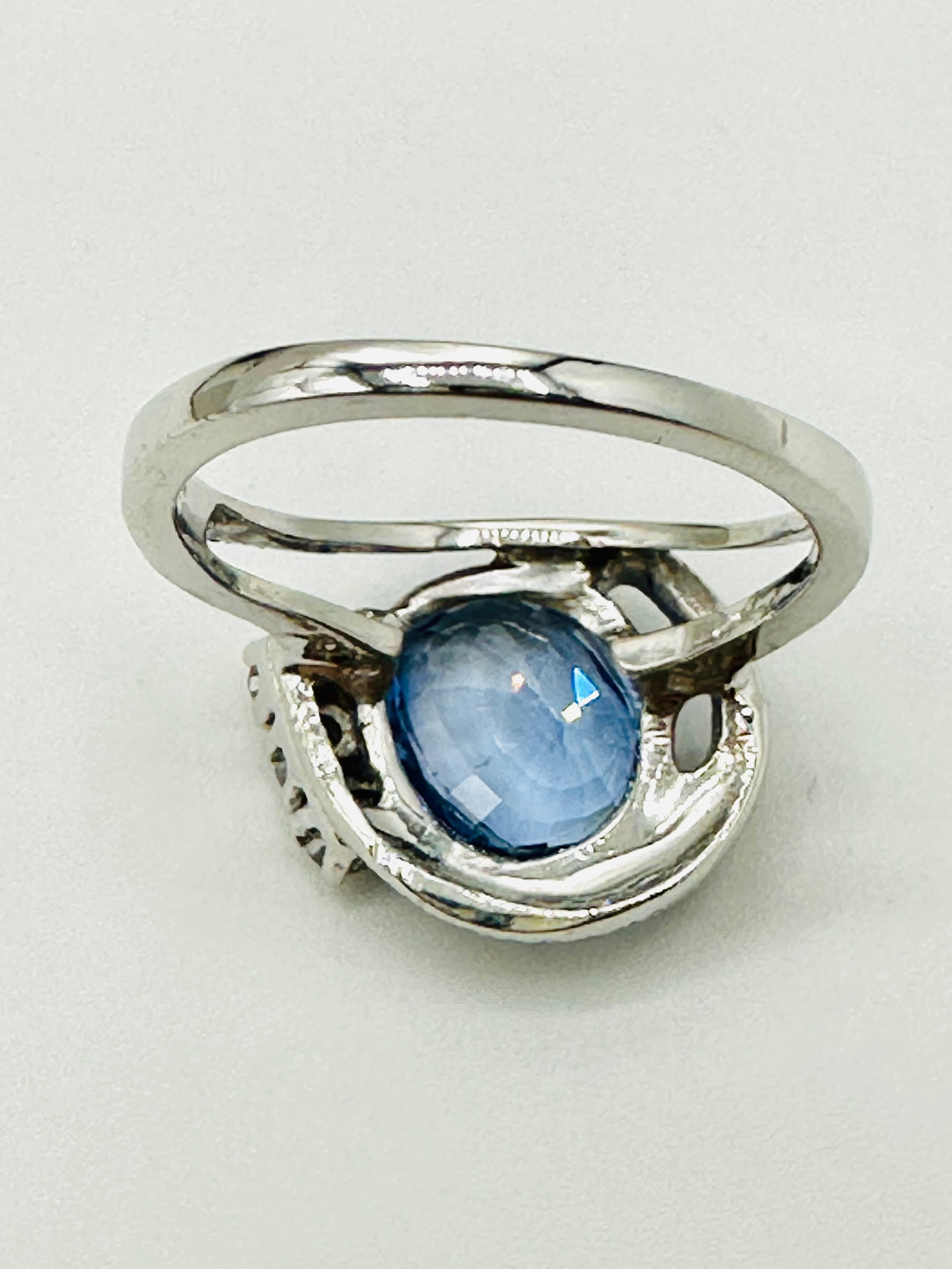 Natural Sapphire and Diamond Ring, 14KT Yellow Gold # 2318 (1 of 4)
