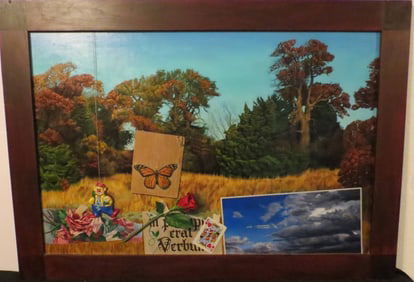 Jeff Dodd - Butterfly Landscape Original Oil On Board