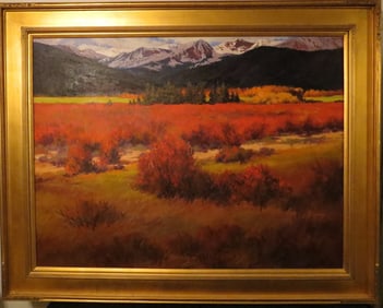 Martha Mans "Rocky Mountain Red Willows" Oil On Canvas