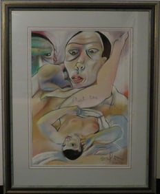 Original Pastel By Jay Paul Apodaca Signed & Dated 10/11/95