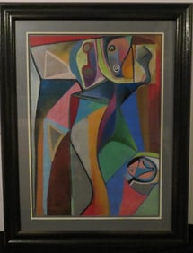 Colorful Abstract - Signed Jay Paul Apodaca 9/1/00
