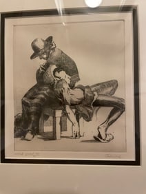 Engraving On Paper Artist Proof III - By Oliver