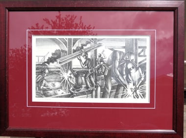 MS O'Neill/ Starr - Artist Proof (Steelworkers Scene)