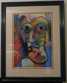 Colorful Freeflow Face - Signed Jay Paul Apodaca