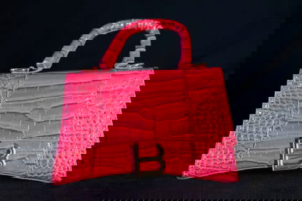 Pink Retro Textured Handbag