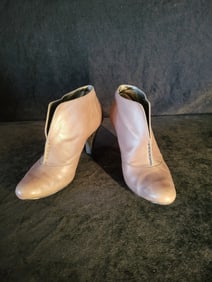 Loft 7M Leather 3" Heel Slip On Booties