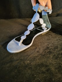 Pierre Hardy Light Blue Wedge Sandals Size 37.5