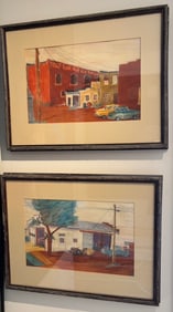 Store Front And House Painting By D. Morgan