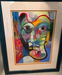 Colorful Freeflow Face - Signed Jay Paul Apodaca