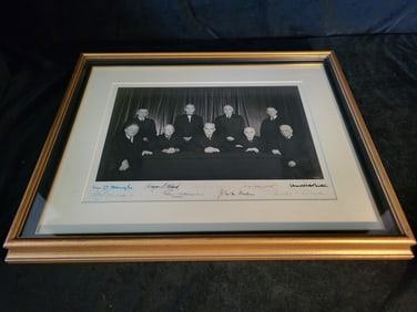 Signed Supreme Court Justices Picture