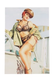A European Retro Style Postcard (Printed matter)