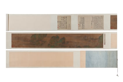 A Landscape Hand Scroll, Signed by Zhao Danian