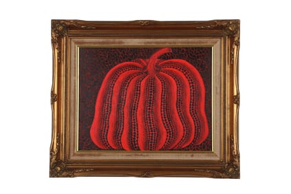 A Pumpkin Painting by Yayoi Kusama