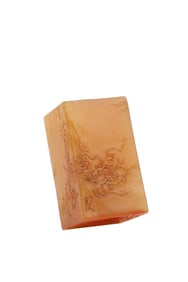 A Field-Yellow Stone Seal, Carved by Chen Julai