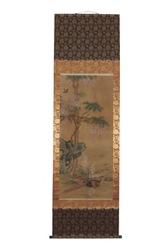 A Chinese Flower and Bird Painting, Signed by Jiang Tingxi