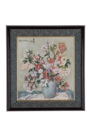 A Still Life Painting, Signed by Fang Junbi