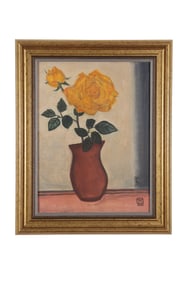 A Still Life Oil Painting, Signed by Sanyu