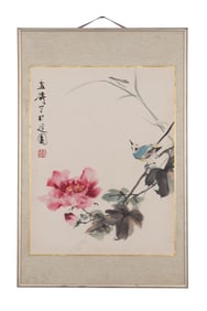 A Flower and Bird Painting, Signed by Wang Xuetao