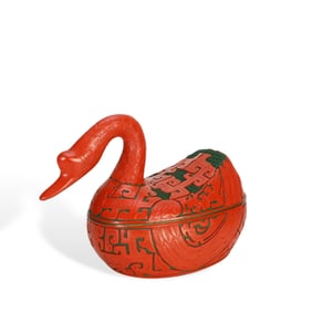 A Carved Lacquerware Box