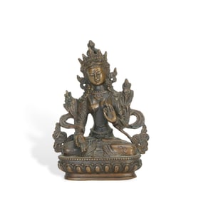 A Bronze Statue of Bodhisattva Tara