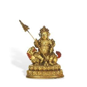 Bronze Gilded Statue of The Heavenly King