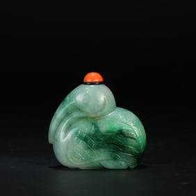 A Jade Snuff Bottle