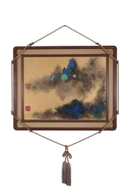 A Splashed Color Landscape Painting, Signed by Zhang Daqian