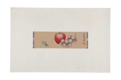 A Painting of Insects, Signed by Yu Feian