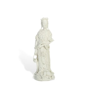 A porcelain Guanyin from the Qing Dynasty