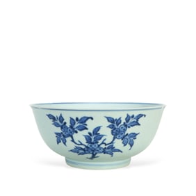 A Chinese blue and white porcelain bowl