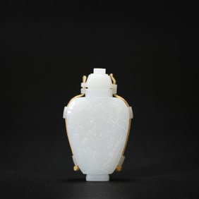 A small jade bottle