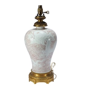 A Porcelain Vase Lamp